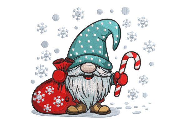 Christmas Gnome and Candy Cane