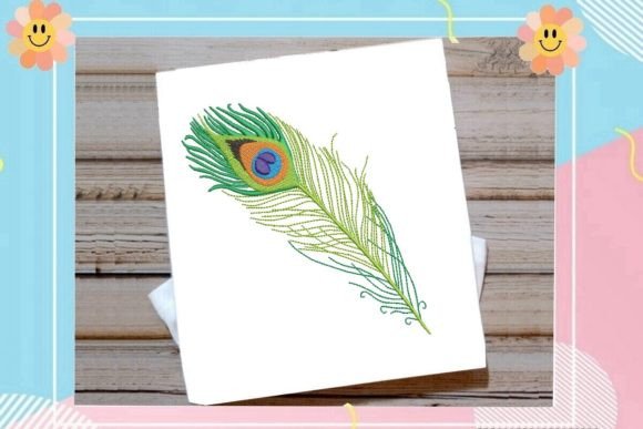 Multicolor Peacock Feather