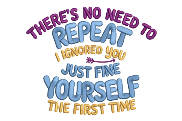 No Need to Repeat