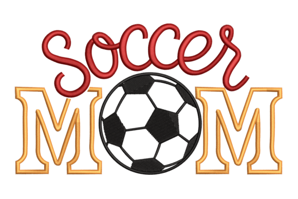Soccer Mom Embroidery Design