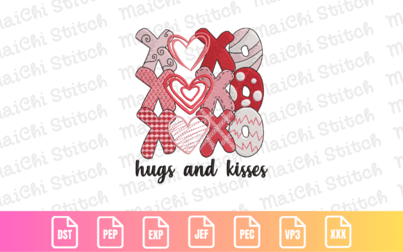 Stacked Valentine Letters